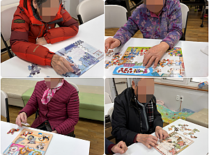 26.02.16 오전 인지 활동 프로그램 - 퍼즐 놀이